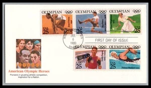 US FDC # 2637-2641 29c 1992 Olympics Fleetwood 1992, 9p2766 - Picture 1 of 1