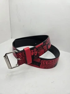 Shawn White Target Skate Red Black Faux Leather Belt Youth XL 28 - Picture 1 of 7