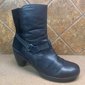 Botines Merrell negros para mujer talla US 10 negros hebilla de rendimiento cremallera media pantorrilla - Imagen 1 de 24