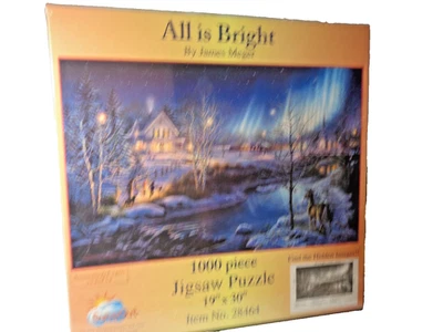 New Sealed 1000 Piece SunsOut Puzzle # 28464 All is Bright - Image 1 of 3