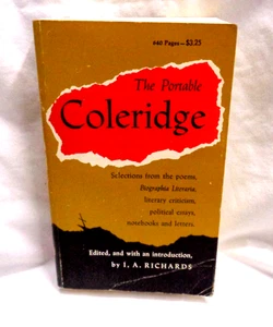 The Portable COLERIDGE ~ I. A. Richards ~ The Viking Press 10th Printing 1972 PB - Bild 1 von 7