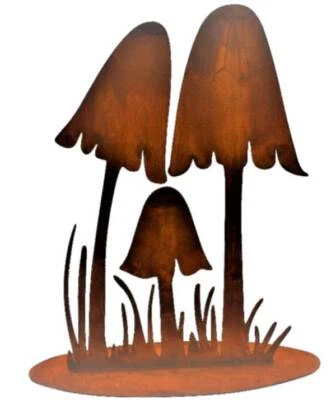 Deko Pilz Rost Herbstdeko Gartendeko Herbst Wohndeko Pilze Dekoration Metall - Bild 1 von 4