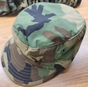 Atlas Headwear Military Issue, Hot Weather Cap Woodland Camo Size 7 - Picture 1 of 6