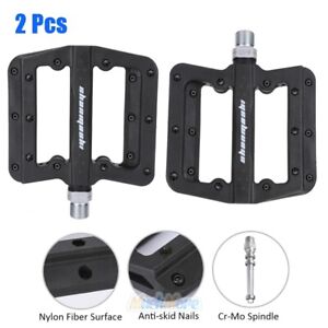 Pair 9/16'' Mountain Road Bike Bicycle Bearing Pedals Durable Nylon Fiber Pedals