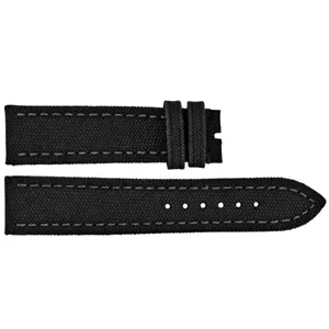 Nueva correa de reloj Breitling 104W 24 mm de entrada de lona negra de 7" para relojes de entrada de 24 mm - Imagen 1 de 1