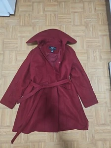 Midnight Velvet Jacket/trench Coat. Size L - Picture 1 of 4