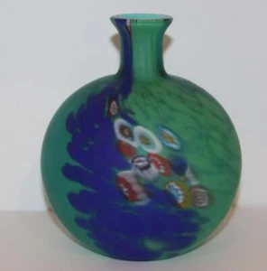 Maestri Di Murano Glas Kunst Glas Runde Flasche Vase - Bild 1 von 7