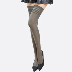 Sexy Women Lace Topped Hold Ups Ladies Thigh High Sheer Stockings Pantyhose - Picture 1 of 17