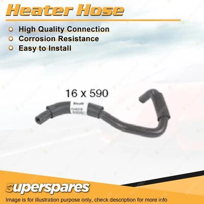 Superspares Heater Hose 16mm x 590mm for Isuzu D-MAX TF 3.0L 4JJ1-TCX 4JJ1-TC - image 1 of 2