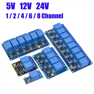 5V-24V Relay Module Interface Board for Arduino LowLevel Trigger 1/2/4/8Channel - Picture 1 of 11
