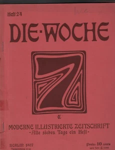 Die Woche June 15 1907 Summer Fashion Wine Franz Joseph I - Picture 1 of 2