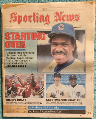 Andre Dawson Starting Over With The Cubs 1987 Sporting News Full Issue 56 Pages - Image 1 of 4