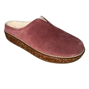 Lucky Brand Tamala Sherling Lined Suede Clog Womens 8.5 - Picture 1 of 8