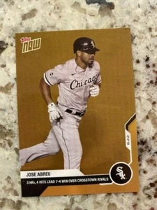 2020 TOPPS NOW RTOD BONUS CARD CHICAGO WHITE SOX JOSE ABREU #ODB-3 3-HR GAME - Picture 1 of 1