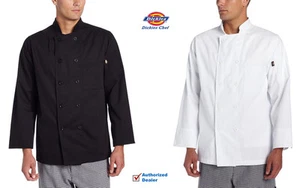Chaqueta unisex Dickies Chef Giovanni Classic ChefCoat de 10 botones 100 % algodón DC119 - Imagen 1 de 5