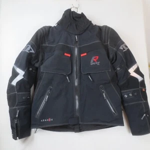 Rukka Armaxis Motorcycle Jacket Mens 58 Black Gore-Tex Zip Liner Armor Padding - Imagen 1 de 24
