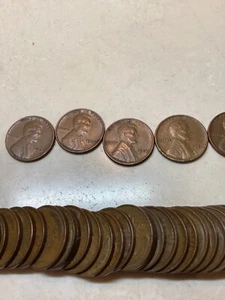 Roll 50 1929 Lincoln cents, high grade roll, extra fine - Picture 1 of 11