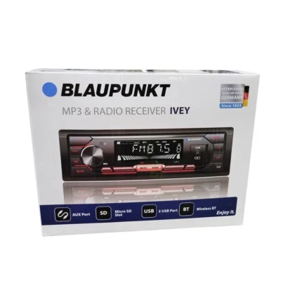 Blaupunkt IVEY Single DIN Car Stereo Bluetooth Receiver with USB Aux Input - Image 1 of 4