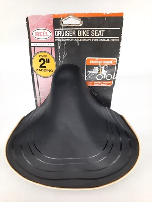 Asiento de bicicleta Bell Cruiser doble resorte - de colección NOS, 10"x9", más de 2" de acolchado Foto 1 de 4