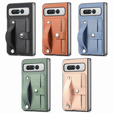 Shockproof Wallet Flip Cover for Google Pixel Fold Phone Case Card Holder Cover - Image 1 of 4
