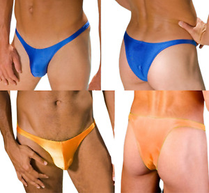 Men's Sexy Thongs 2 PACK Bikini Low-rise Underwear Swimwear 
