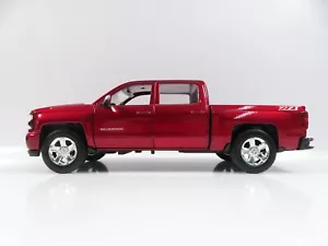 1:27 MotorMax 79348 Chevrolet Silverado rosso pick up #A357 - Foto 1 di 7