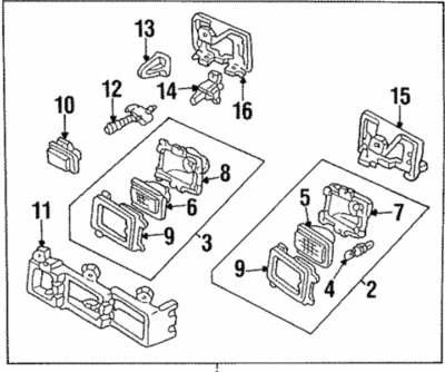 OEM Driver High Beam Faro Soporte de montaje 1991-1996 Grand Prix LH Foto 1 de 4