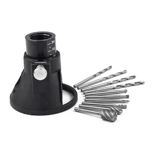 Steel Rotary Sanding Tool Cutting Guide HSS Router Drill Bits Set For Dremel - Picture 1 of 16
