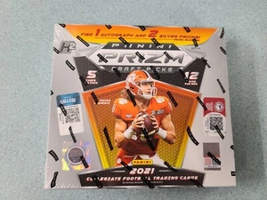 2021 PRIZM CRAFT PACKS CARD BOX Hobby H2 Collegiate Football Panini New - Bild 1 von 2
