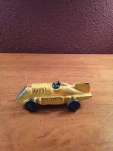 Vintage 1997 Hubley Die Cast Iron Yellow Racing Car - Picture 1 of 11