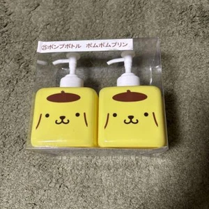 Dispensador de jabón Sanrio Pompompurin 280 ml bomba botella juego de 2 raro de Japón - Imagen 1 de 2