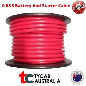0B&S Cable Battery starter 246AMP Tycab Copper Wire Various Lengths 4WD Caravan - Picture 1 of 10
