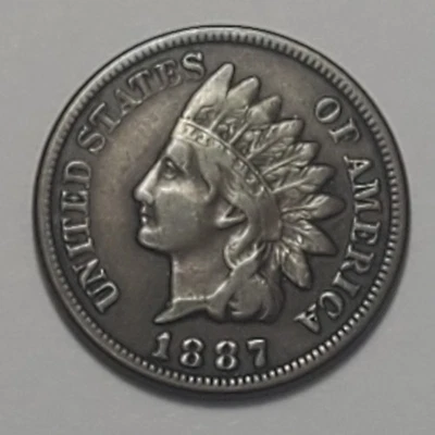 Nicer Low Mintage 1887 Indian Head Cent - Image 1 of 2