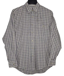 Burcardi Classic Plaid Long Sleeve Button Down Shirt Men's Size 39/40 - Picture 1 of 8