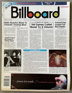 BILLBOARD Magazine VTG Issue - Nov 6, 1982 w/ Music Charts • Cassette Taping - Picture 1 of 11