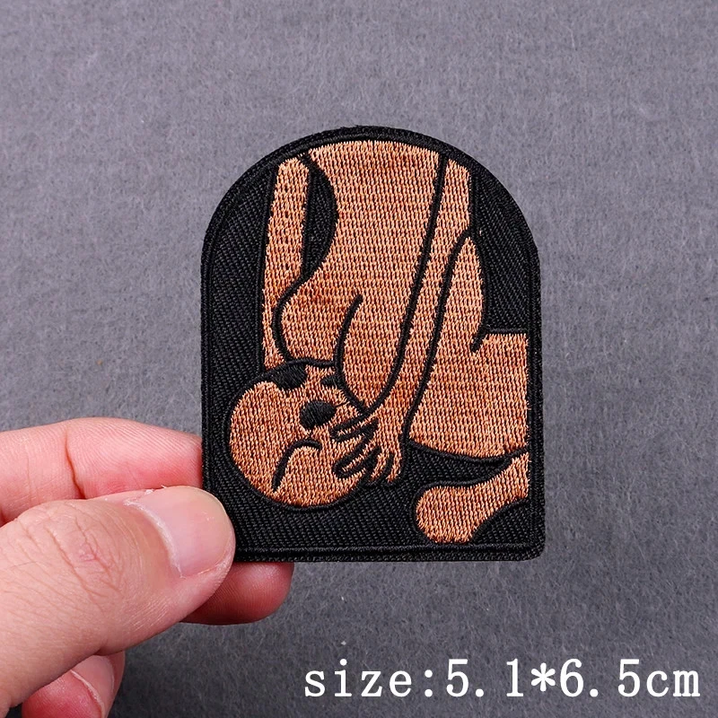 Eating Ass - Embroided Iron On Sew On Patch - Image 1 of 1