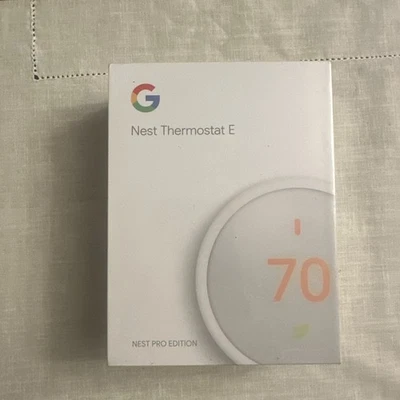 NEW Google Nest Thermostat E Pro Edition Model A0063 T4001ES - Image 1 of 3
