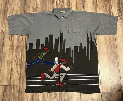 Platinum FUBU Button Up Shirt 3XL Fat Albert & Gang Orange City - Image 1 of 4