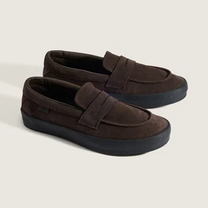 Vans Skate Loafer Suede VN000VA6Y49 Brown Black Mens Womens Daily Shoes - Picture 1 of 5