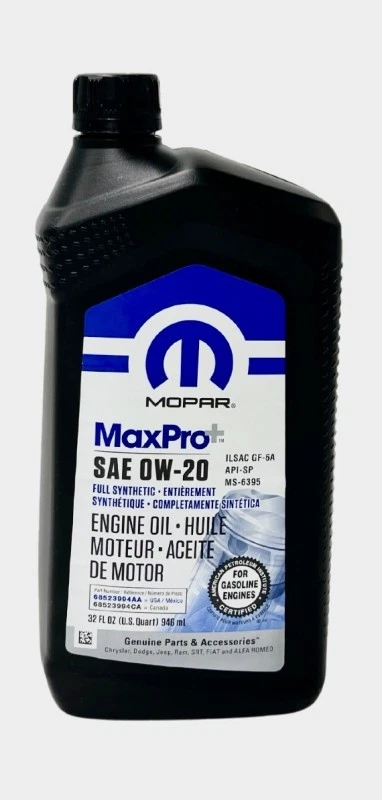 Für MOPAR 68523994AA MOPAR OIL 0W20 0.946L / SP / GF-6A / CHRYS - Image 1 of 4