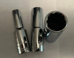 Craftsman 1/2" Drive Deep Well 12 Point SAE and Metric Sockets Choose Size - Picture 1 of 1