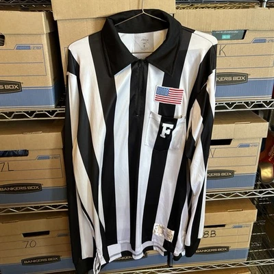 Football official's 2" stripes Honig's long sleeve with USA flag Box 2d - Image 1 of 4