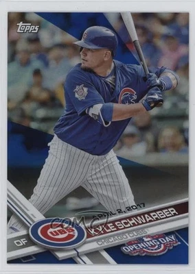 2017 Topps Opening Day Rainbow Blue Foil Kyle Schwarber #150 - Image 1 of 3