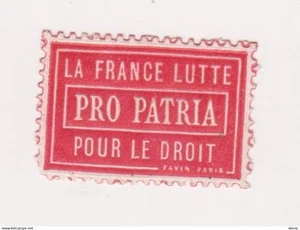 Vignette militaire delandre - Patriotique - La France lutte pour le droit - Foto 1 di 2