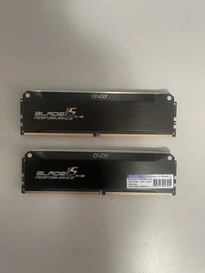 NEW OLOy DDR5 RAM 64GB (2x32GB) Black Hairline Blade RGB 6400 MHz CL32 1.35V - Afbeelding 1 van 3