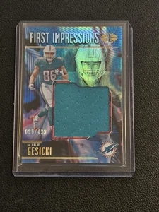 2018 Panini Illusions #FI-MK Mike Gesicki First Impressions Memorabilia #/499 - Picture 1 of 2