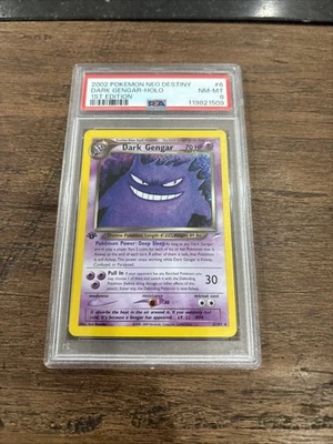 2002 POKEMON NEO DESTINY 1ST EDITION #6 DARK GENGAR-HOLO PSA 8 - Image 1 of 4