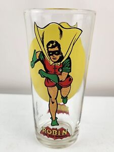Batman Show Robin Pepsi Glass DC Comics Rare 6" Pepsi Super Series