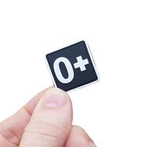 kleiner OPOS o+ Blutgruppe PVC Ranger Eye Erste Hilfe Set Gummi Tactical Patch - Bild 1 von 1