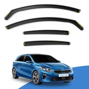 Kia Ceed MK3 2018-2024 5 Door Hatchback Wind Deflectors 4pc EdgeVisors Tinted - Picture 1 of 9